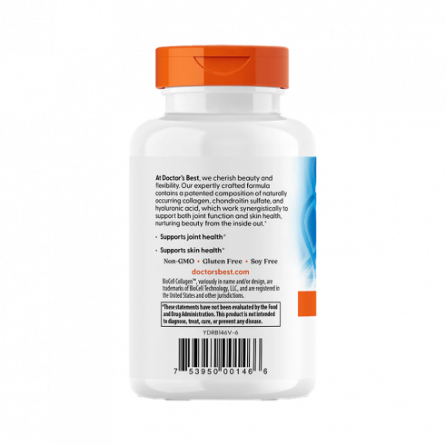 Doctor's Best Hyaluronic Acid + Chondroitin Sulfate, Гиалуроновая кислота + Хондроитин Сульфат, 60 капсул