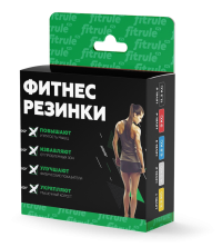 FitRule Набор Фитнес-резинок для ног, 5 шт